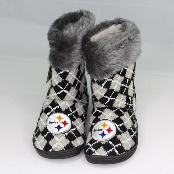 Pittsburgh Steelers Bootie Slippers Women Size Small (5-6) - Picture 1 of 9